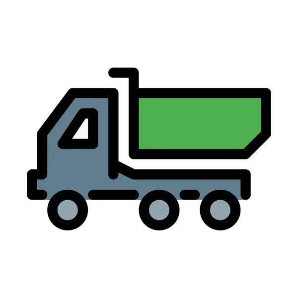Dumper Truck Service Illustration Vectorielle — Image vectorielle