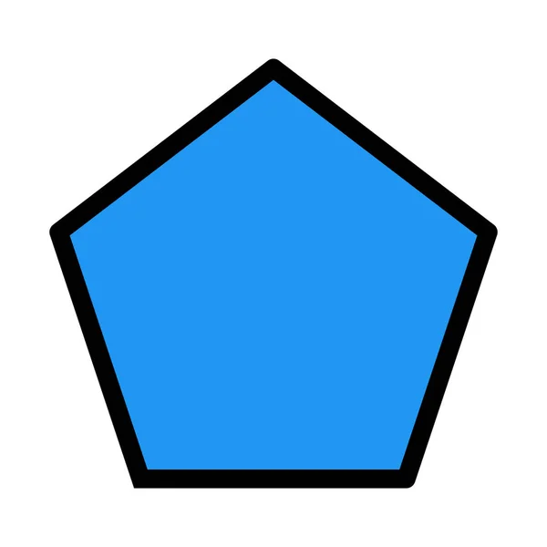 Illustration Vectorielle Forme Géométrique Pentagone — Image vectorielle