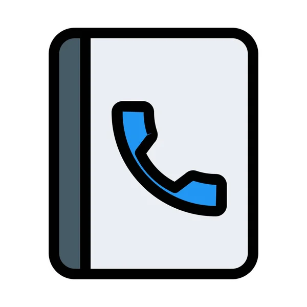 Επικοινωνήστε Τηλέφωνο Βιβλίο Εικονογράφηση Διάνυσμα — Διανυσματικό Αρχείο