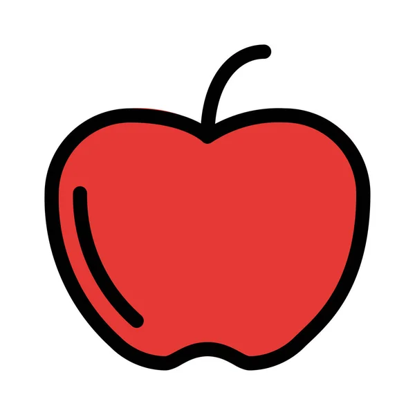 Яблуко Поживні Фрукти Векторні Ілюстрації — стоковий вектор