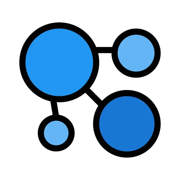 Atom Molecule Estructura Vector Ilustración — Archivo Imágenes Vectoriales