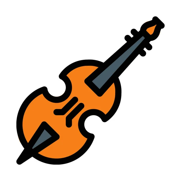 Violoncello Musical Instrument Simple Vector Illustration — Stock Vector