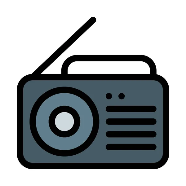 Melodie Radio Einfaches Symbol — Stockvektor