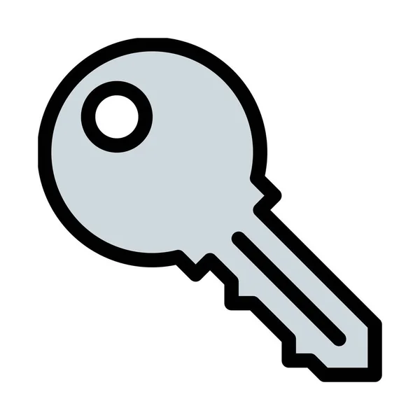 Secure Key Простая Иконка — стоковый вектор