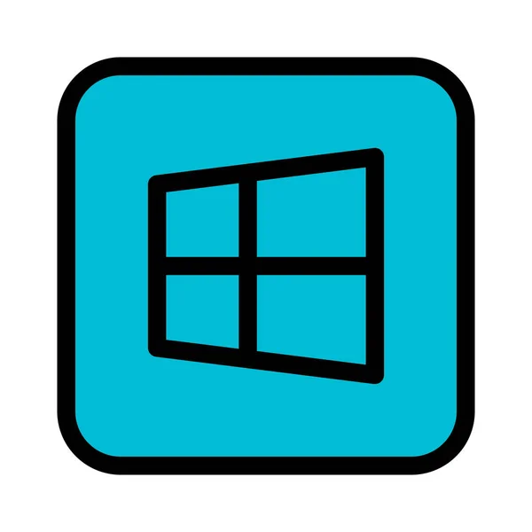 Windows Iniciar Menu Ilustração Vetorial —  Vetores de Stock