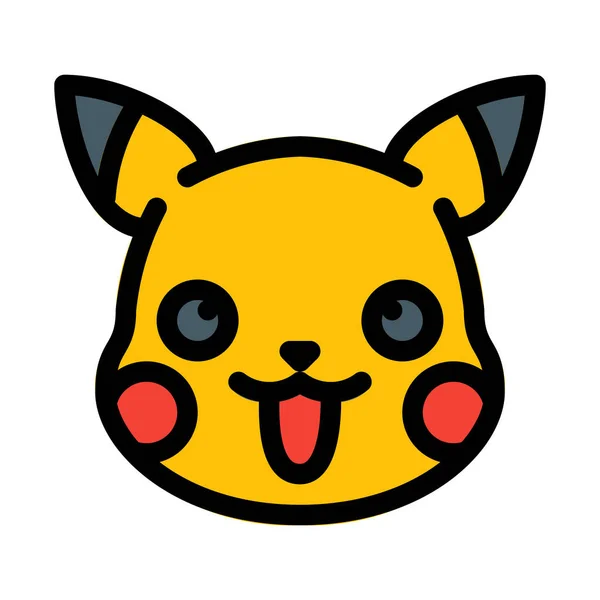 Cute Cartoon Image Of A Little Pikachu Vector, Kawaii, A Lineal Icon  Depicting Pokemon On White Background, Vector Illustration By Flaticon And  Dribbble PNG and Vector with Transparent Background for Free Download