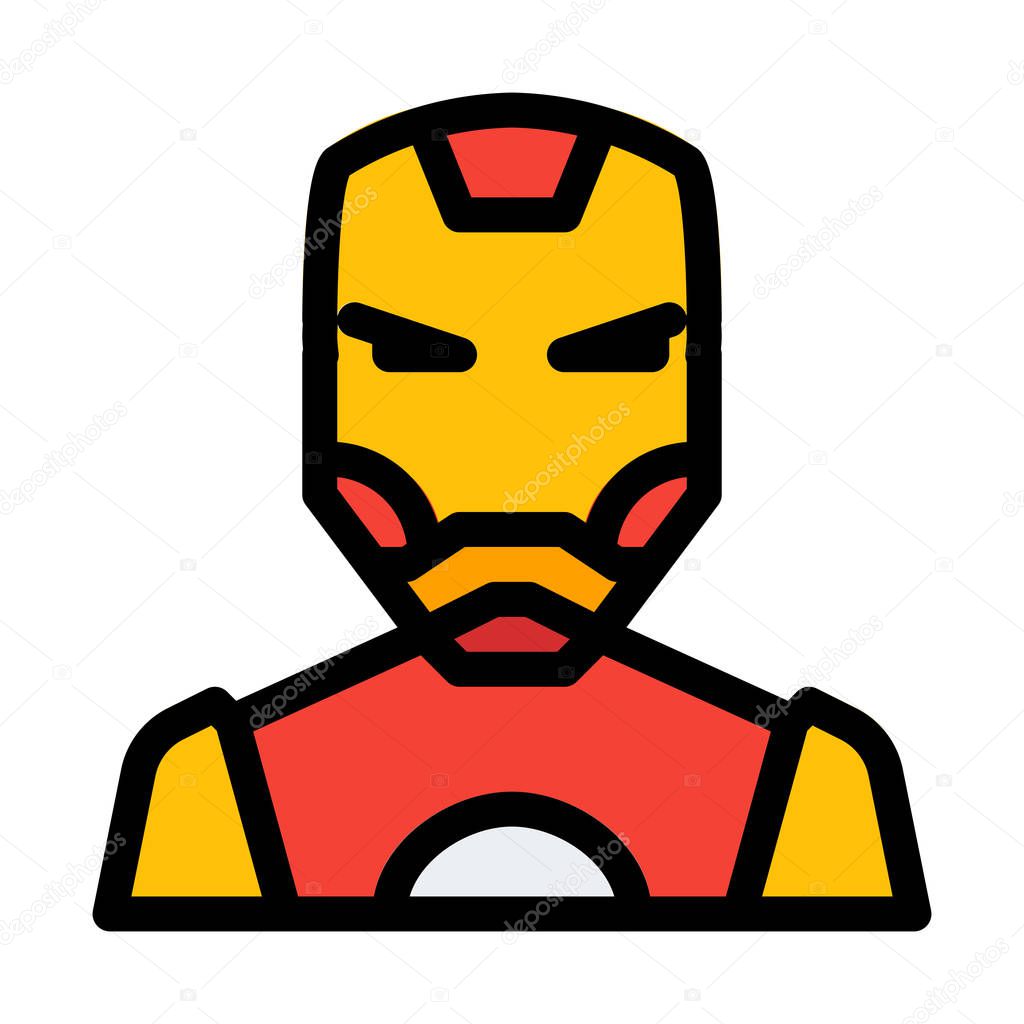 Iron Man Superhero, vector illustration