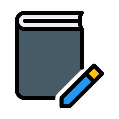 Beyaz arka plan üzerinde yeni bir kitap vektör çizim oluşturmak