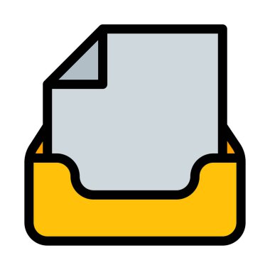 Gelen kutusu mektup basit simge tepsisinde