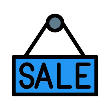 Satılık asılı kurulu, vektör çizim