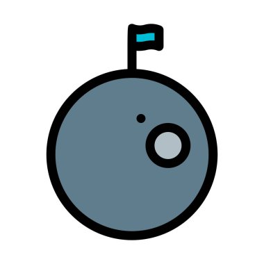 Gezegen fetih bayrak illüstrasyon vektör