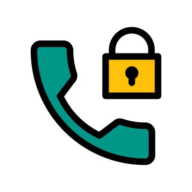 Kilitli veya şifreli aramak basit vektör çizim