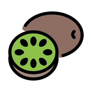 Vitamini Paketli beyaz arka plan üzerinde izole kivi