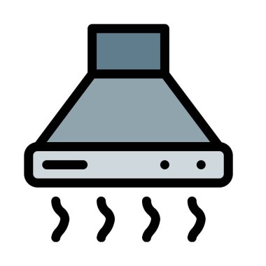 Hood basit vektör çizim egzoz