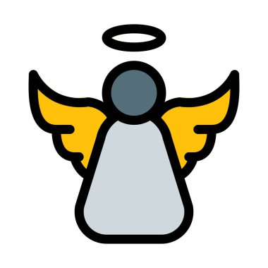 Noel melek dekorasyon, vektör çizim