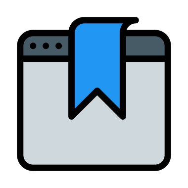 Web sayfası vektör çizim beyaz arka planda yer imi