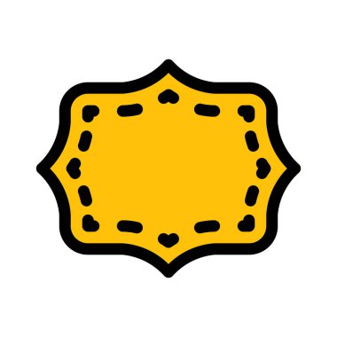 Tasarımcı çerçeve basit vektör çizim