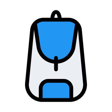 Taşıma okul çantası, vektör çizim