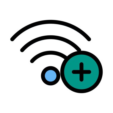 Beyaz arka plan üzerinde WiFi ağ izole Ekle