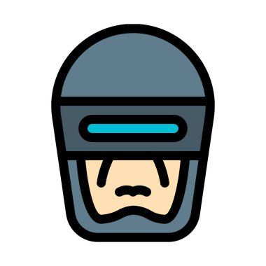 RoboCop, basit soyut vektör çizim 