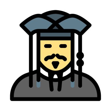 Beyaz arka plan üzerinde korsan Jack Sparrow izole