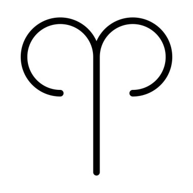 Koç Burcunuz beyaz arka plan üzerinde illüstrasyon vektör