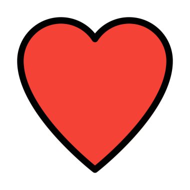 Kalp veya aşk beyaz arka plan üzerinde izole ifade