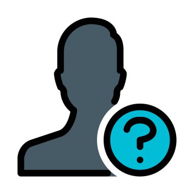 Bilinmeyen Kullanıcı vektör çizim 