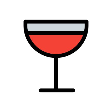 Bardak şampanya vektör çizim beyaz arka plan üzerinde