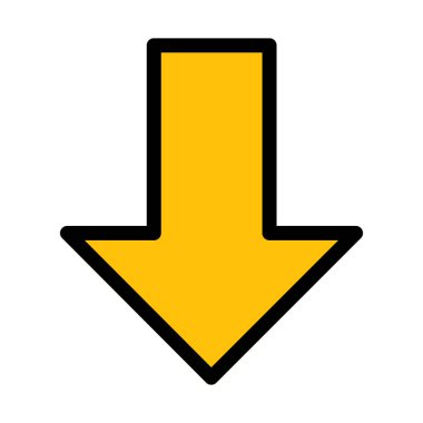 Ok yönünü beyaz arka plan üzerinde izole