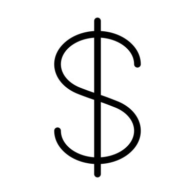 Dolar para işareti, vektör çizim