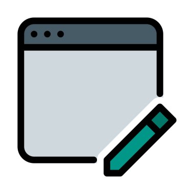 Web uygulaması vektör çizim beyaz arka plan üzerinde Düzenle