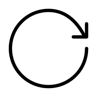 Döngü beyaz arka plan üzerinde izole daire Yenile