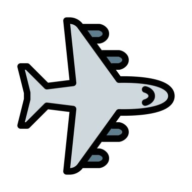 Kargo teslim uçak vektör çizim