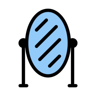 Makyaj taşınabilir ayna vektör çizim