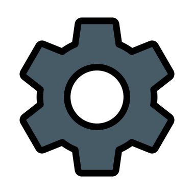 Dişli simge vektör çizim ayarlama 