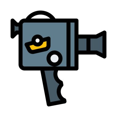 Vintage el kamera vektör çizim 