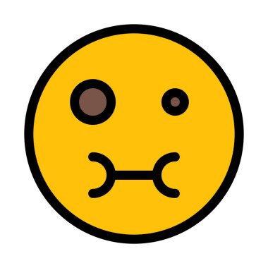 Duygu hasta beyaz arka plan üzerinde izole ifade