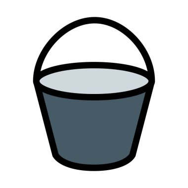 Beyaz arka plan üzerinde Bahçe konteyner veya kova vektör çizim