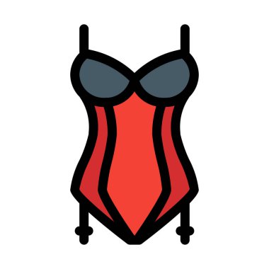 Vintage korse elbise vektör çizim 