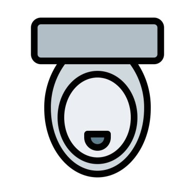 Tuvalet koltuk vektör çizim 