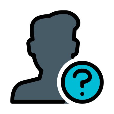 Soru işareti Kullanıcı, basit simgesi