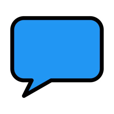 Konuşma balonu dikdörtgen vektör çizim 