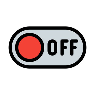 Anahtarı veya Power Off vektör çizim 