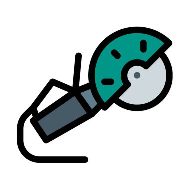 Açı Disk kesici basit vektör simgesi