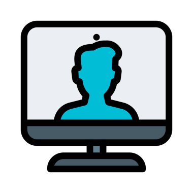 Video ara bilgisayar, vektör çizim