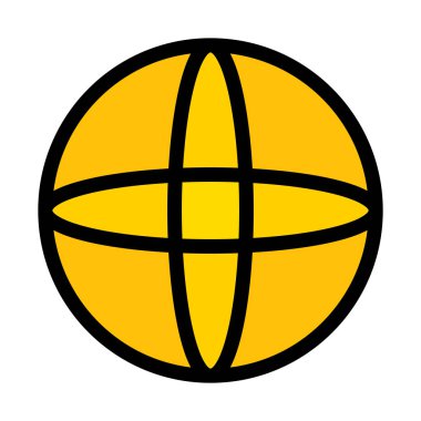 Küre top şekli vektör çizim 