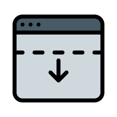 Web sitesi Başlık şablon basit vektör çizim