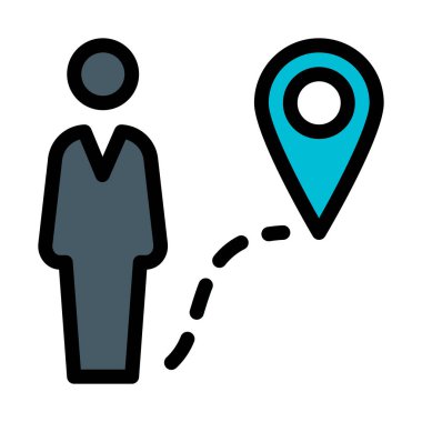 Gezinti ve hedef, vektör çizim