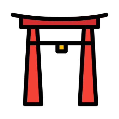 Çince Geleneksel beyaz arka plan üzerinde izole kapı